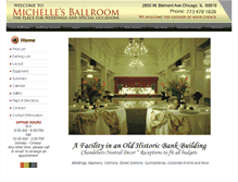 Tablet Screenshot of michellesballroom.com